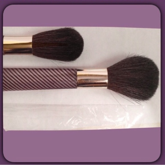 NEW (2) ESTEE LAUDER Cosmetic Brush Set LIMITED EDITION Blue Lucite Handles - Picture 4 of 6